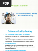 Presentation On: Software Engineering Quality Assurance and Testing