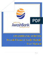 AwashBank Branch Audit Module Usermanual