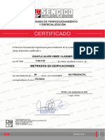 Curso de Metrados en Edificaciones Sensico Certificado