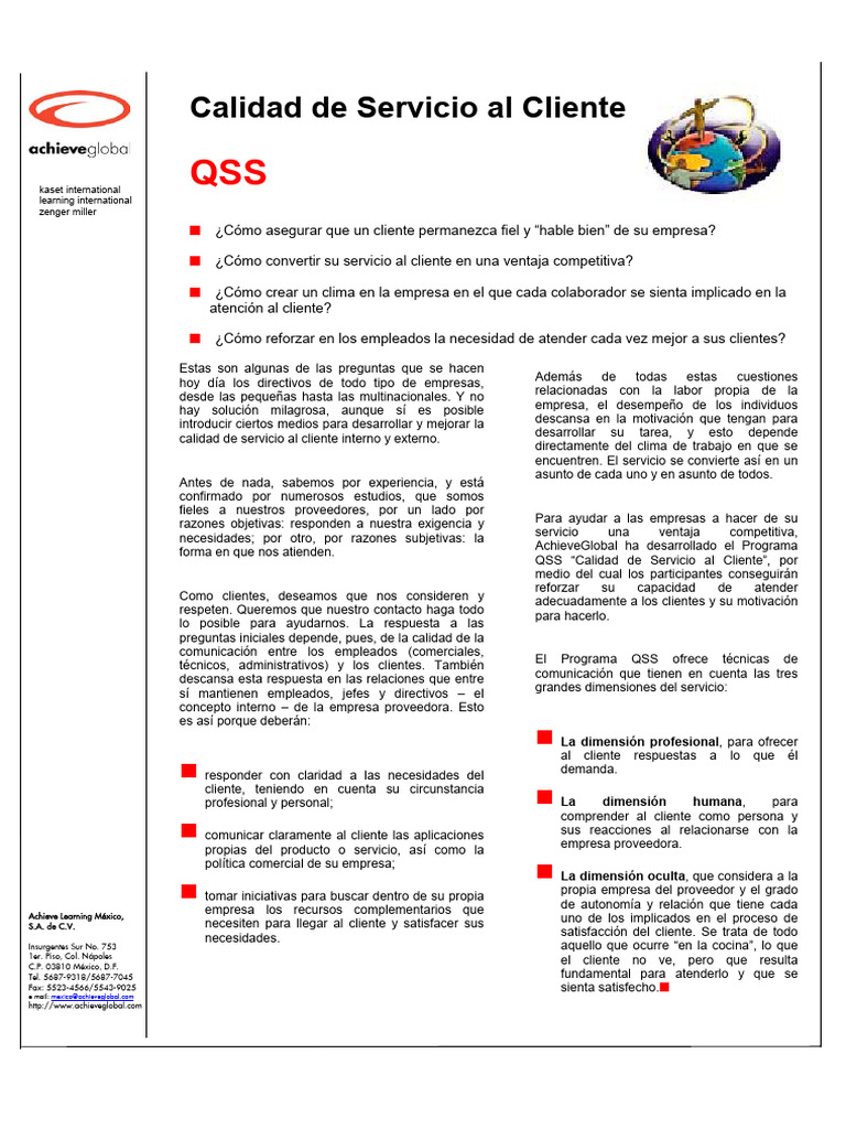 Mejora de la Calidad en Servicio al Cliente | PDF | Business | Servicio ...