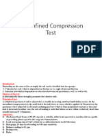 Unconfined Compression Test