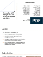 Prevalence of Caffeine Usage Among Medical Students and Their Knowledge of It's Benefits and Side Effects in Baghdad City 2024