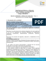 Guía de Actividades y Rúbrica de Evaluación - Unidad 1 - Fase 2 - Aplicaciones de La Fisiología Digestiva en Monogástricos