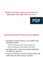 Module 3 Wireless Systems and Standards - AMPS GSM