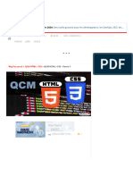 QCM HTML - Css - Partie 1 - Waytolearnx