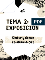 Tema II La Exposición - Kimberly G. 23-SMRN-1-023
