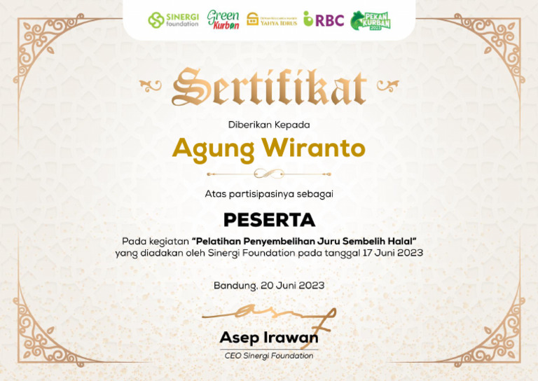 Sertifikat Juleha Agung Pdf