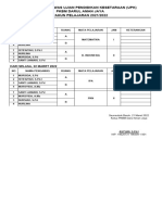 Jadwal Pengawas Us 2022