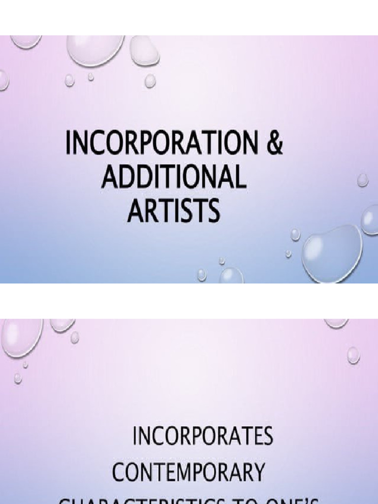 Contemp Incorporates Details | PDF