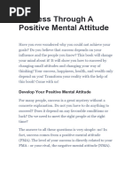 Success Through A Positive Mental