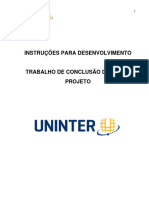 Instrucoes para Desenvolvimento - Trabalho de Conclusao de Curso - Projeto