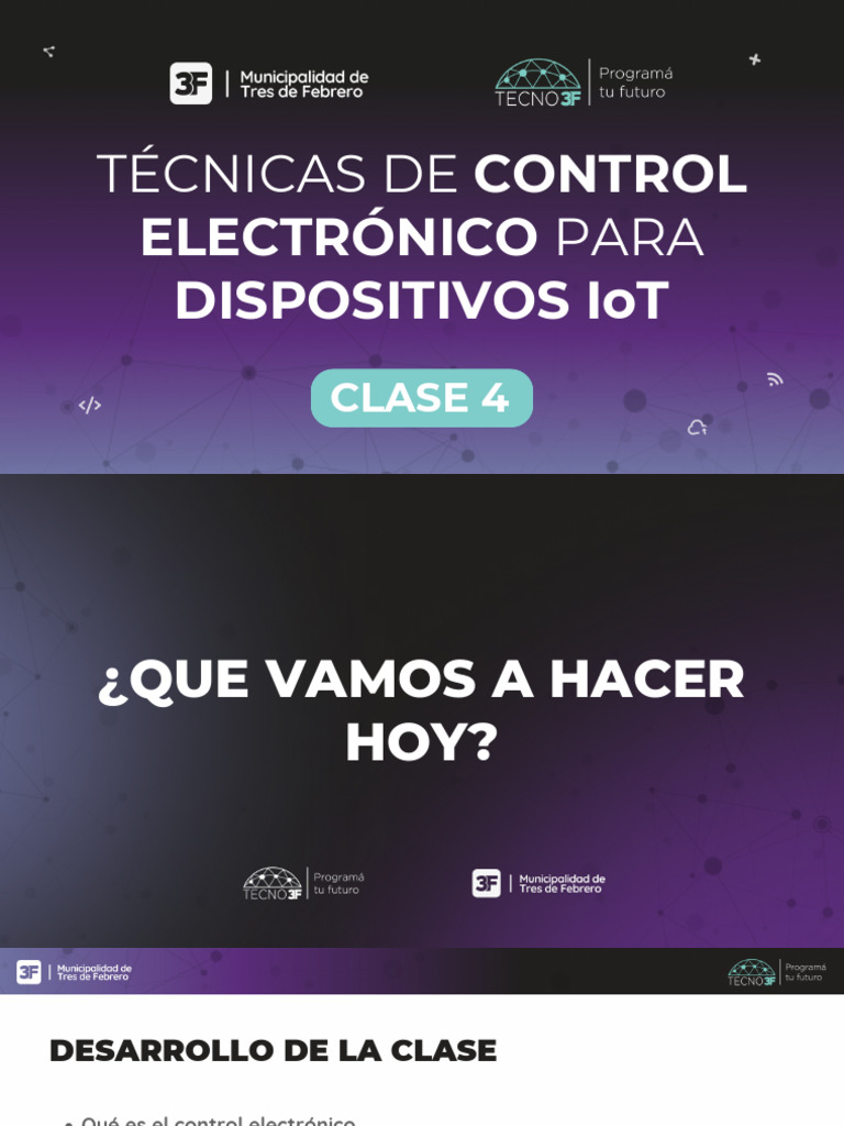 Clase 4 - Técnicas de Control Electrónico para Dispositivos IoT | PDF ...