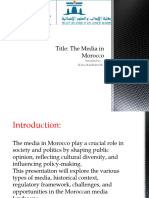 Présentation1 Media in Morocco