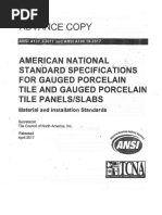 Updated ANSI Tile Installation Standards | PDF | Home & Garden