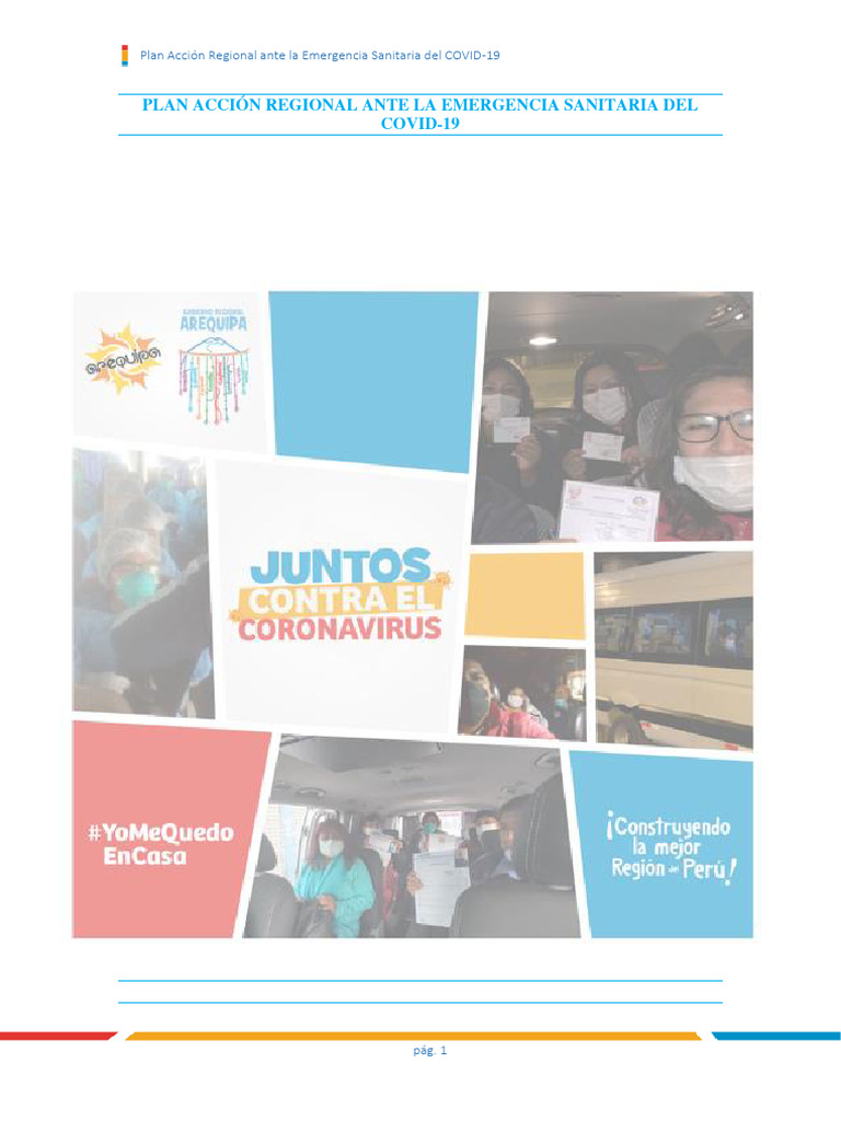 Plan Regional COVID-19 Arequipa | PDF | Medicina CLINICA | Causas de la ...