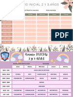 Horario Escolar Gratis Floral Aesthetic Rosa