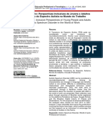 Democracy and Law: Inclusive Perspectives of Young People and Adults With Autistic Spectrum Disorder in The World of Work