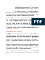 Día Mundial Del Agua. Charla Cívica 2024