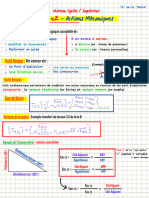 Fiche - Actions Mécaniques (Statique Analytique)