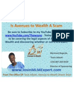 Is Avenues To Wealth A Scam?