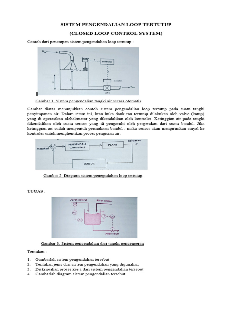 Contoh Sistem Kendali Loop Tertutup | PDF