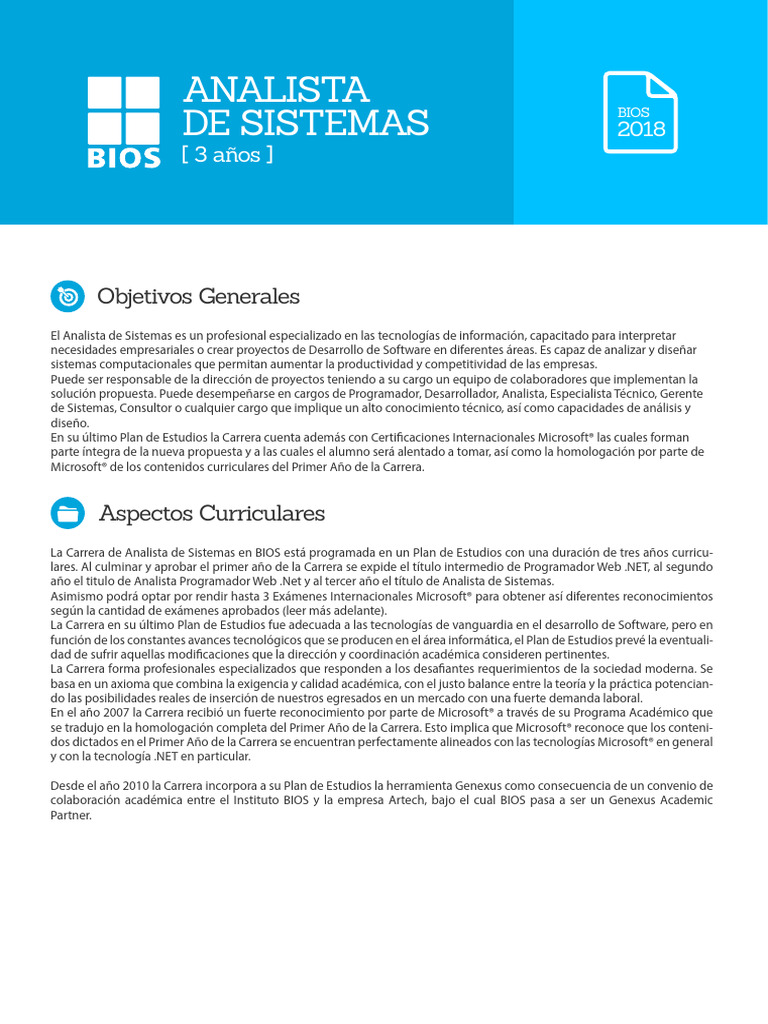 Analista de Sistemas | PDF | .NET Framework | Arquitectura orientada a ...