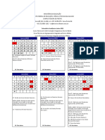 Calendário Letivo 2023 - TDF - Integrado
