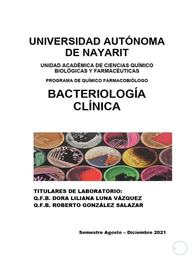 Manual Bacter 2021 | PDF | Las bacterias | Laboratorios