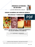Manual de Prácticas de Análisis de Alimentos - Ene - 2021 QFB