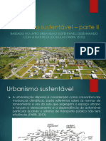 Urbanismo Sustentável - Parte II: Baseado No Livro Urbanismo Sustentável: Desenhando Com A Natureza (Douglas Farrr, 2013)