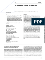 Aerobic Adaptations to Resistance Training - the Role of Time