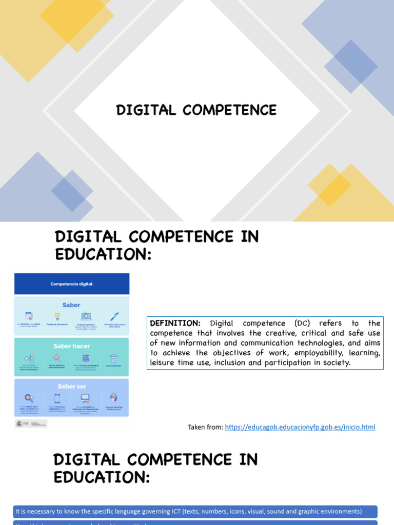 LOMLOE and Digital Competence in Education | PDF | Information And ...
