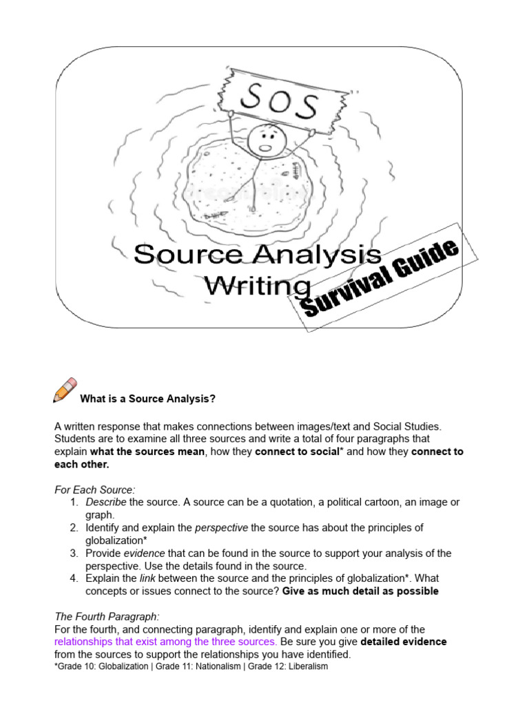 Guide to Source Analysis in Social Studies | PDF | Globalization | Evidence