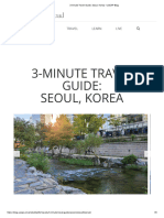 3-Minute Travel Guide - Seoul, Korea - UCEAP Blog