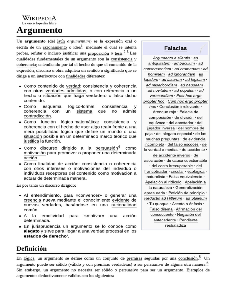 Tipos de falacias y argumentos lógicos | PDF | Argumento | Razonamiento