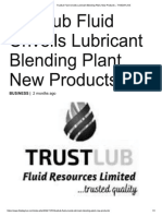 Trustlub Fluid Unveils Lubricant Blending Plant, New Products - THISDAYLIVE