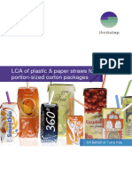 LCA Paper Plastic Straws