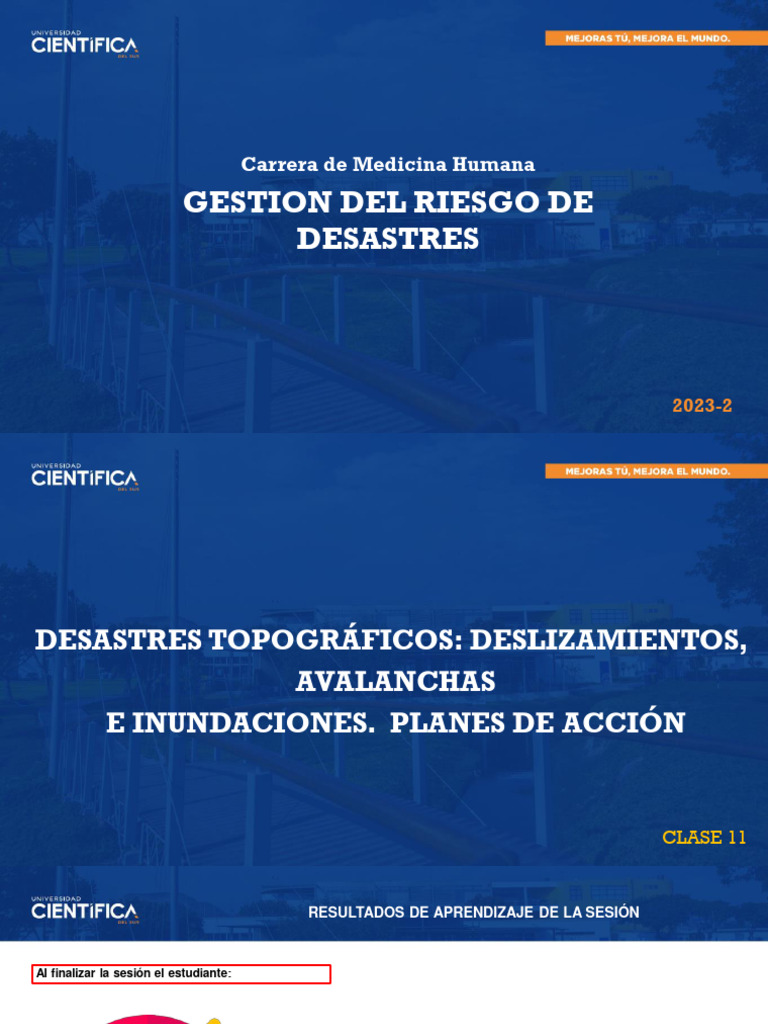 Gestión de Riesgo en Desastres Topográficos | PDF | Defensa Civil | Riesgo