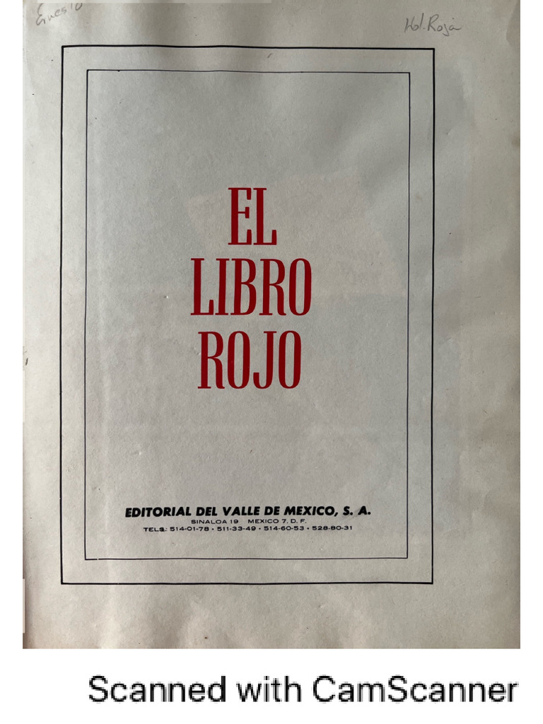 El Libro Rojo, Riva Palacio | PDF