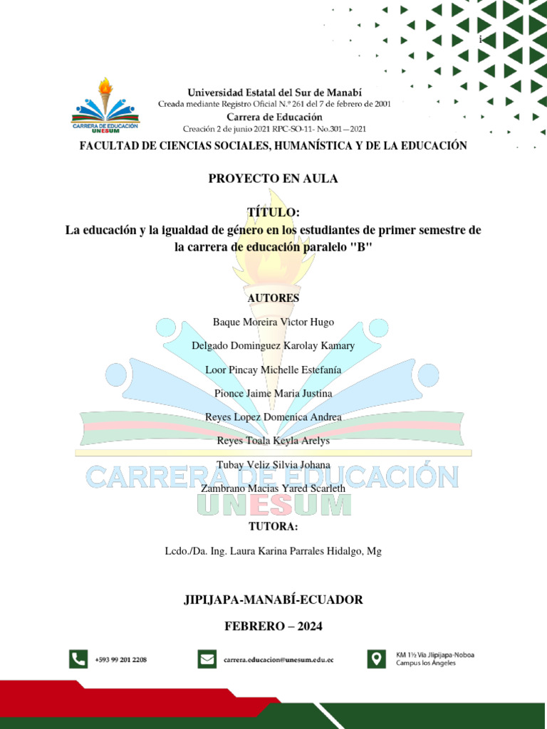 Educación para la Igualdad de Género | PDF | Estudios de género ...
