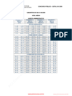 Prova - Administrativo - Azul - Gabarito