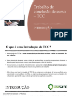 Trabalho de Conclusão de Curso - TCC INTRODUÇÃO