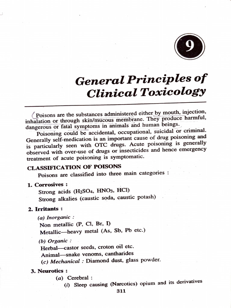 General Principles of Clinical Toxicology | PDF | Hemodialysis | Vomiting