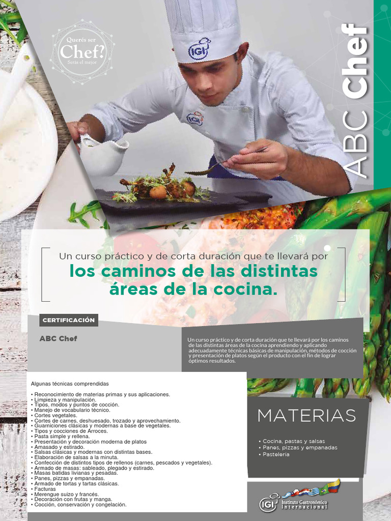 Curso ABC Chef: Cocina Práctica Online | PDF | Pasteles | Comida y bebida