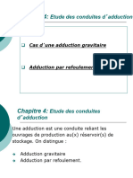 4 Etude Des Conduites D Adduction