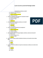 Preguntas de Repaso para El Primer Parcial de Fisiología Celular