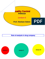 Quality Control, Lec. 3