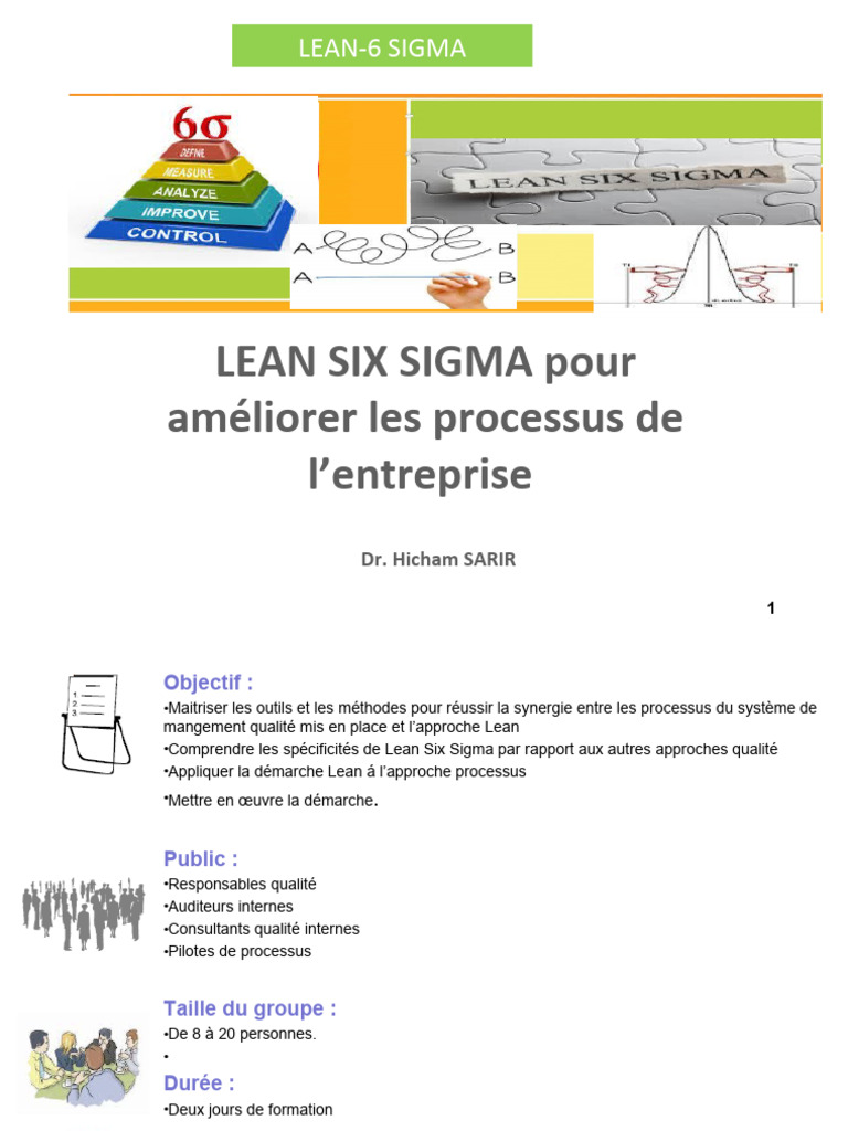 Formation Lean Six Sigma Version Finale | Télécharger gratuitement PDF ...