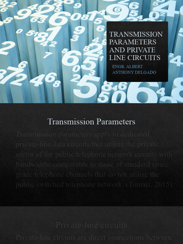 Transmission Parameters and Private Line Circuits | PDF | Distortion ...