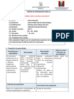 SESIÓN N Contamos Anecdotas de Nustras Vacaciones